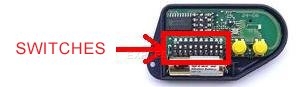Remote: BENINCA LOT2WMS with 2 buttons