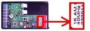 Remote: TOUSEK AHS 40-01 with 1 buttons