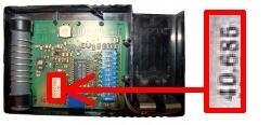 Remote: ALLTRONIK S435B  40.685 MHz with 1 buttons