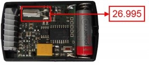 Remote: H�RMANN HSM4 26.995 MHz with 4 buttons